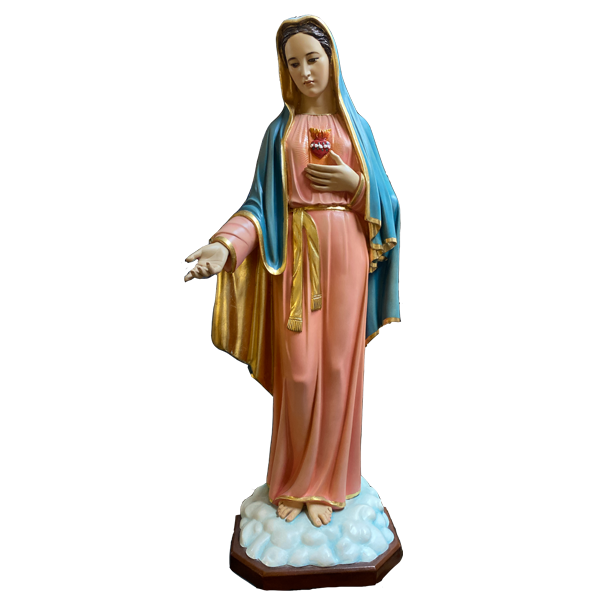 Virgen Corazón de María 85 cm