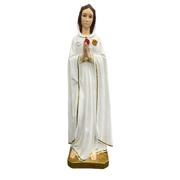 Virgen Rosa Mística 68 cm